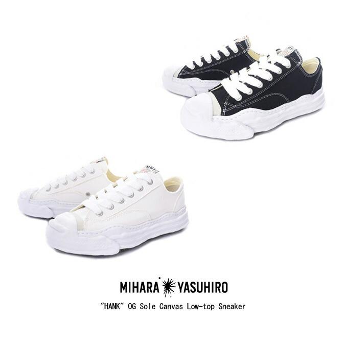 Maison MIHARA YASUHIRO メゾン ミハラヤスヒロ HANK OG Sole Canvas Low-top Sneaker メンズ レディース ハンク ローカット スニーカー キャンバス A05FW702