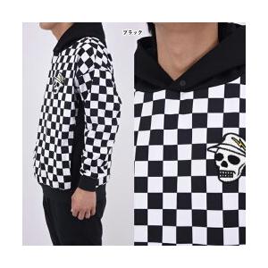 ゴルフ DEVEREUX デヴァローゴルフ チェッカーリブニットプルオーバー