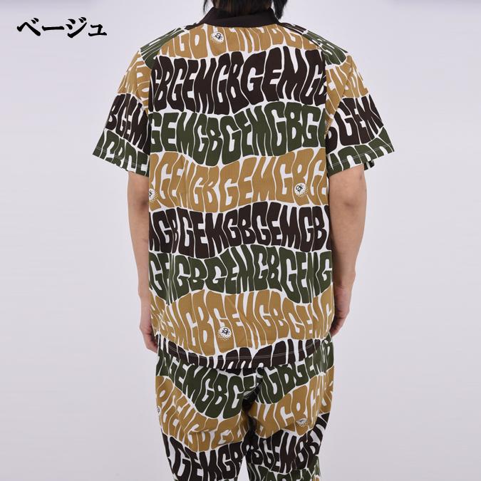 【26SS】GREEN EDGE MONKEYS グリーンエッジモンキーズ ORIGINAL PRINT MOCK NECK / オリジナルプリント モックネック スポーツ ゴルフ 半袖 M-XL 60353010の画像