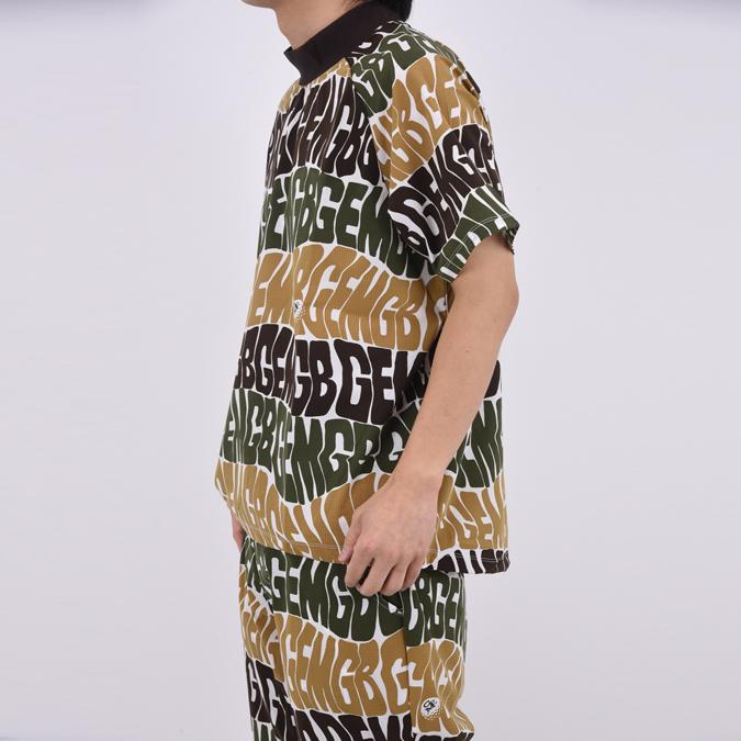 【26SS】GREEN EDGE MONKEYS グリーンエッジモンキーズ ORIGINAL PRINT MOCK NECK / オリジナルプリント モックネック スポーツ ゴルフ 半袖 M-XL 60353010の画像