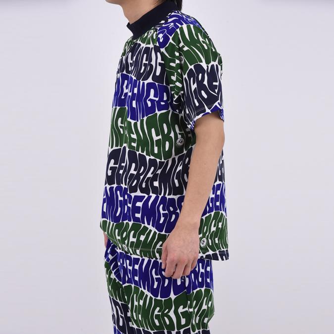 【26SS】GREEN EDGE MONKEYS グリーンエッジモンキーズ ORIGINAL PRINT MOCK NECK / オリジナルプリント モックネック スポーツ ゴルフ 半袖 M-XL 60353010の画像