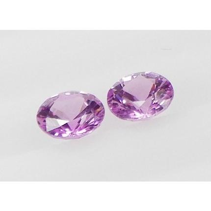 ピンクサファイヤ 5ミリ 1.25ct カラット 2石セット売り