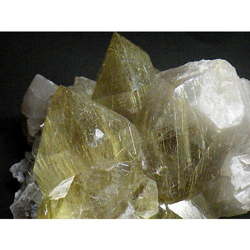 黄金ルチルクォーツ ７４４ｇ 鑑別書付き 金針水晶 タイチンルチルクォーツ 台座付き Rutilated Quartz ブラジル産 送料無料 No.１２の画像