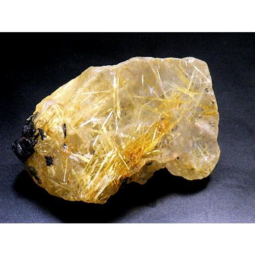 黄金ルチルクォーツ 金針水晶 タイチンルチルクォーツ Rutilated Quartz 太金針 ブラジル産 全国送料無料 No.１１の画像