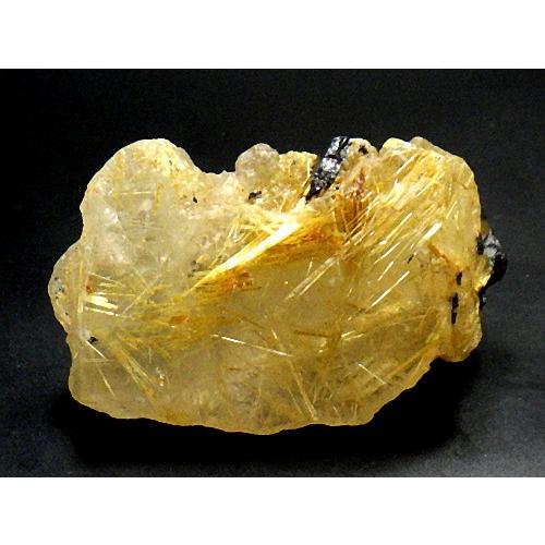黄金ルチルクォーツ 金針水晶 タイチンルチルクォーツ Rutilated Quartz 太金針 ブラジル産 全国送料無料 No.１１の画像