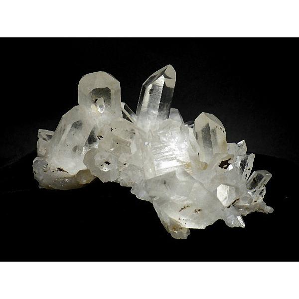 天然水晶 クラスター １．２７ｋｇ 台座付き クリスタルクォーツ 石英 原石 高品質 Crystal Quartz アーカンソー産 送料無料 No.２５の画像