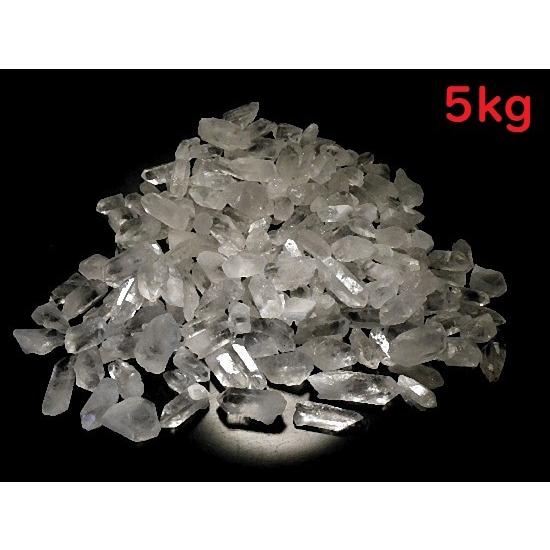 天然水晶 ５ｋｇパック １０〜６０ｇパック クリスタルクォーツ 水晶原石 Crystal Quartz 卸 業務用 全国送料無料 No.０５の画像