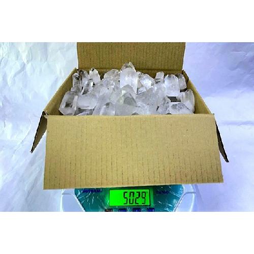 天然水晶 ５ｋｇパック １０〜６０ｇパック クリスタルクォーツ 水晶原石 Crystal Quartz 卸 業務用 全国送料無料 No.０５の画像