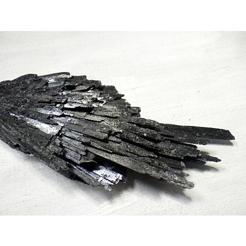 特大ブラックカイヤナイト１１２ｍｍ ９２g 藍晶石 Kyanite 結晶 原石 1点物 コレクター ブラジル産 全国送料無料 NO.０９の画像