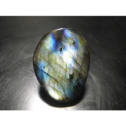 レインボーラブラドライト 原石磨き石 blue Labradorite 曹灰長石