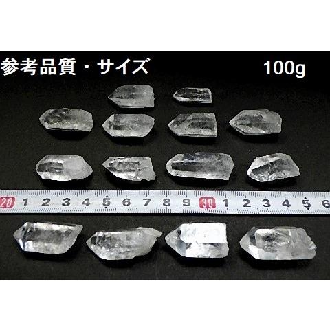 天然水晶 100gパック クリスタル ナチュラルクォーツ 水晶ポイント