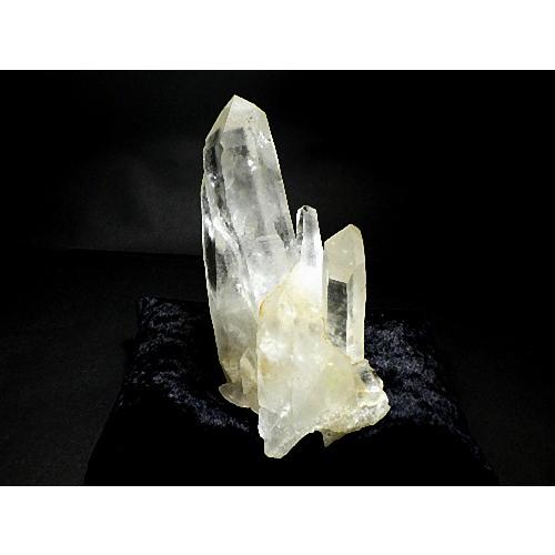 レーザークォーツクラスター天然水晶 台座クッション付き クリスタルクォーツ Crystal Quartz ディアマンティーナ直輸入 全国送料無料 No.３８の画像