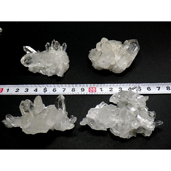 天然水晶クラスター 10石セット 465g クリスタルクォーツ 高品質