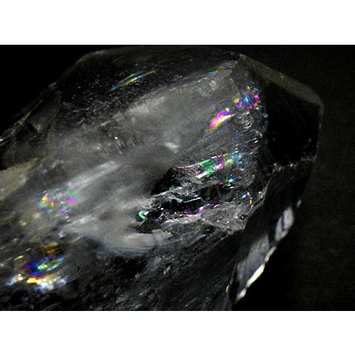 虹入り 天然水晶 レムリアンシードクリスタル １０８ｍｍ ３５１ｇ 特大 レインボーレムリアンクォーツ ブラジル産 送料無料 No.１８の画像