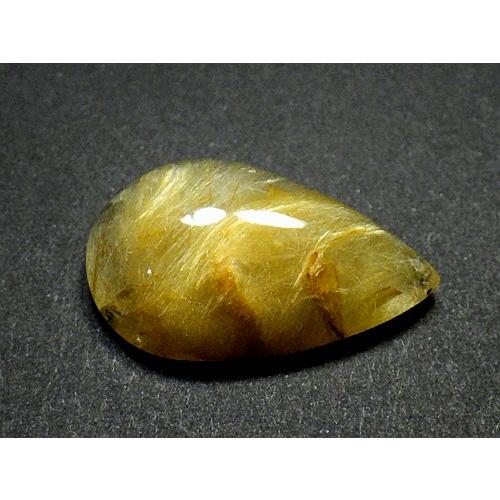 黄金ルチルクォーツ ４４カラット 簡易鑑別書付き 金針水晶 タイチンルチルクォーツ Rutilated Quartz 送料無料 No.１２の画像