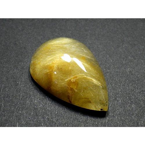 黄金ルチルクォーツ ４４カラット 簡易鑑別書付き 金針水晶 タイチンルチルクォーツ Rutilated Quartz 送料無料 No.１２の画像