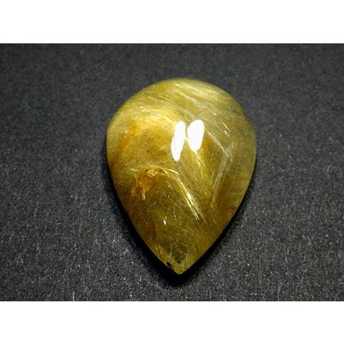 黄金ルチルクォーツ ４４カラット 簡易鑑別書付き 金針水晶 タイチンルチルクォーツ Rutilated Quartz 送料無料 No.１２の画像
