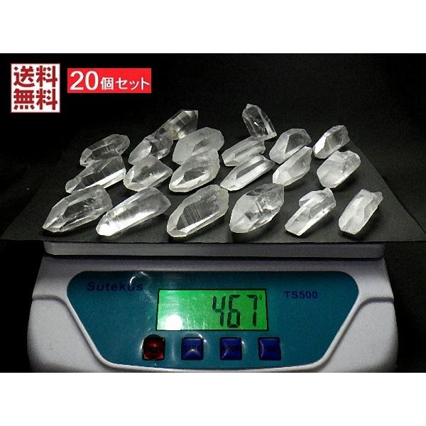 天然水晶 レムリアンシードクリスタル 20石パック 467g 高