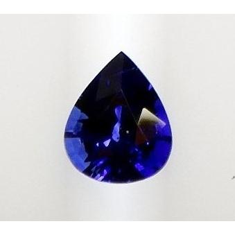 ブルーサファイヤ 1.06ct カラット 簡易鑑別 ルースケース付き sapphire 裸石 ペアーシェイプカット 送料無料の画像
