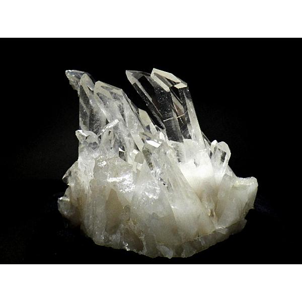 天然水晶 クラスター ６６８ｇ クッション台座付き クリスタルクォーツ 高品質 Crystal Quartz アーカンソー産 送料無料 No.０１の画像