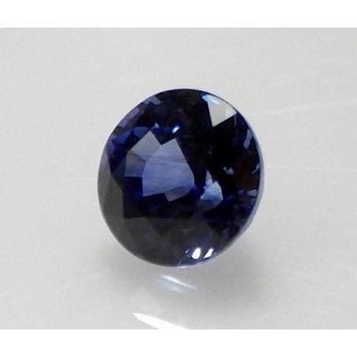 ブルーサファイヤ 5.4ミリ ルース sapphire ラウンドカット 簡易鑑別・ルースケース付き 送料無料（０３）の画像