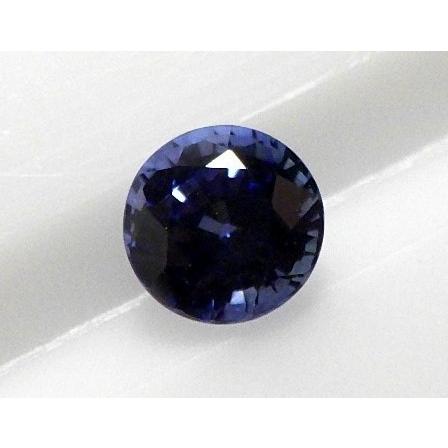 ブルーサファイヤ 5.4ミリ ルース sapphire ラウンドカット 簡易鑑別・ルースケース付き 送料無料（０３）の画像