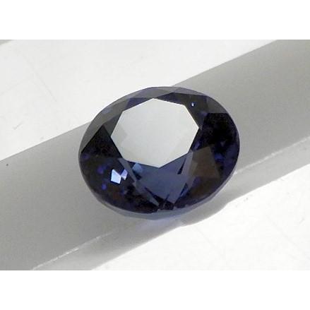 ブルーサファイヤ 5.4ミリ ルース sapphire ラウンドカット 簡易鑑別・ルースケース付き 送料無料（０３）の画像