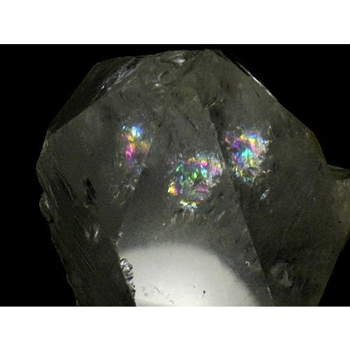 虹入り水晶 レインボークォーツ ２６０ｇ 天然水晶 レインボークリスタル 大きいサイズ 原石 ブラジル産 送料無料 No.０５の画像