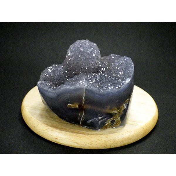 アメジストクラスター １９０ｇ 台座付き Amethyst 置き物 ウルグアイ アルティガス産 限定品 送料無料 N0.03_2