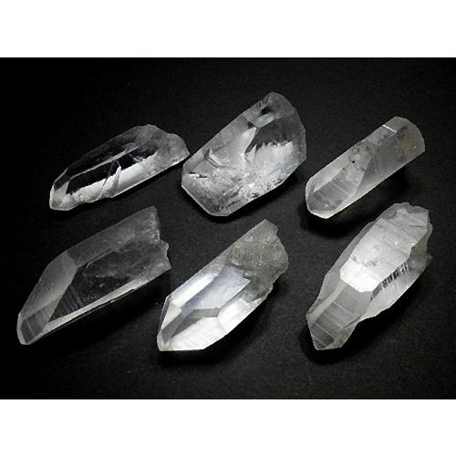 天然水晶　レムリアンシードクリスタル ２０石セット パック レムリアンクォーツ 原石ポイント ブラジル産 送料無料 No.１８の画像