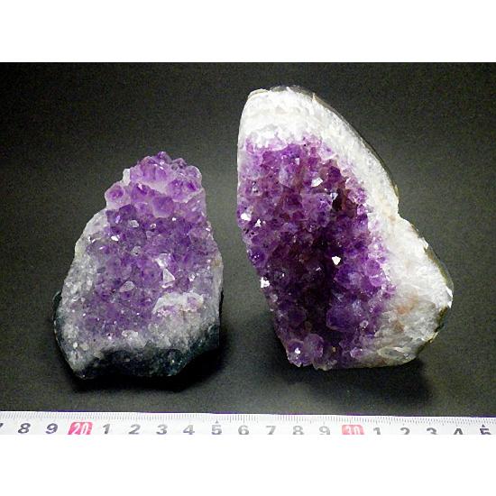 アメジストクラスター １kｇ２個セット 紫水晶 結晶原石 Amethyst ブラジル　アメチスタ・ド・スー産 全国送料無料　No.１１４の画像