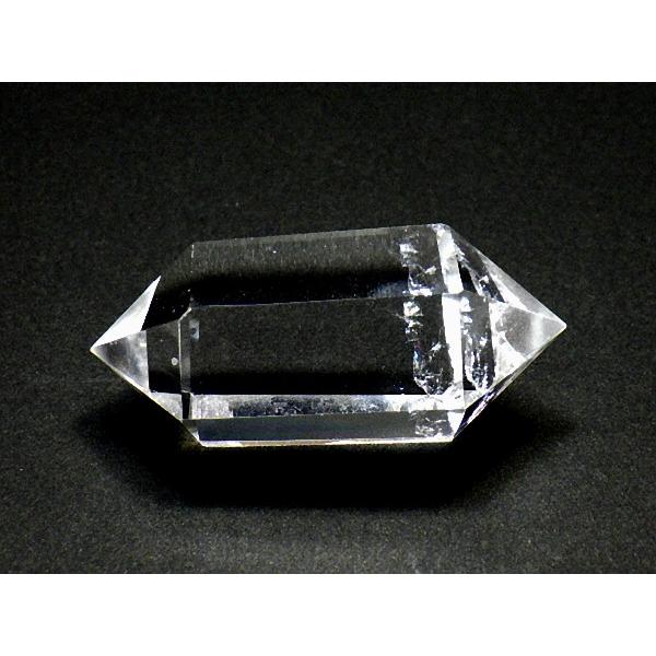 両剣 天然水晶 53mm 鑑別書付き 高品質 ダブルポイント クリスタル