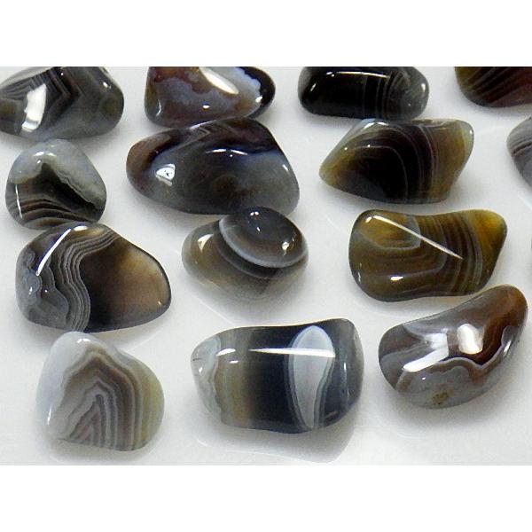 ボツワナアゲート 原石磨き石 50gパック Botswana Agate 瑪瑙 