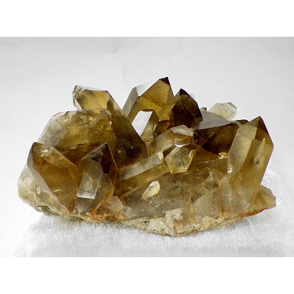 スモーキークォーツクラスター 重さ 708g 煙水晶 台座クッション