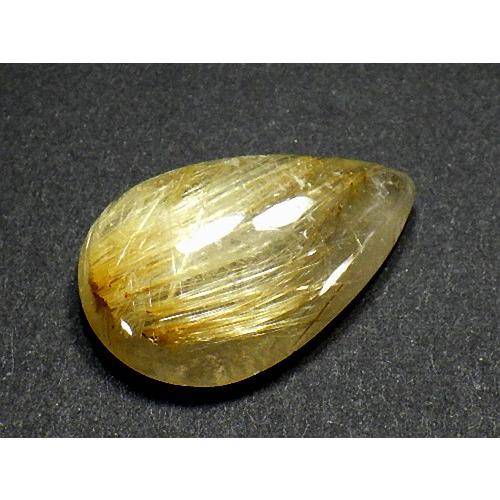 黄金ルチルクォーツ ４４カラット 簡易鑑別書付き 金針水晶 タイチンルチルクォーツ Rutilated Quartz 送料無料 No.０４の画像