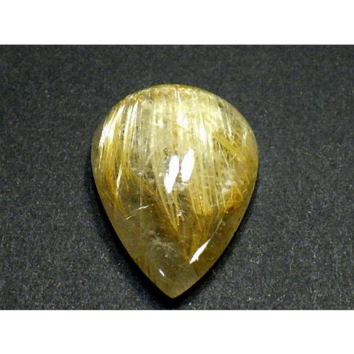 黄金ルチルクォーツ ４４カラット 簡易鑑別書付き 金針水晶 タイチンルチルクォーツ Rutilated Quartz 送料無料 No.０４の画像