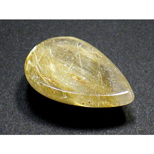 黄金ルチルクォーツ ４４カラット 簡易鑑別書付き 金針水晶 タイチンルチルクォーツ Rutilated Quartz 送料無料 No.０４の画像