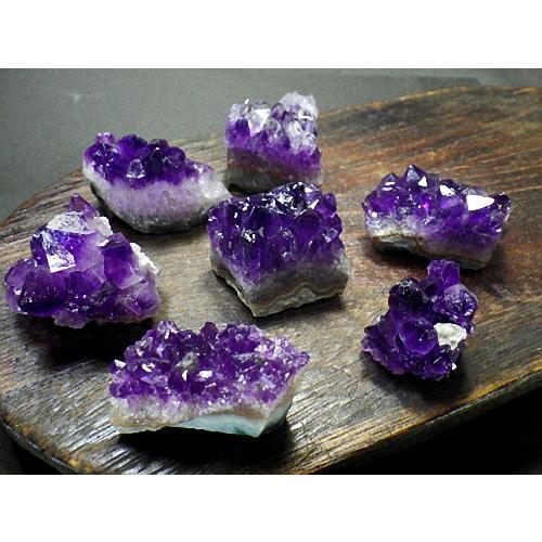 アメジストクラスター １ｋｇ ３０個セット 高品質 紫水晶 結晶 Amethyst ブラジル産 送料無料 No.３５の画像