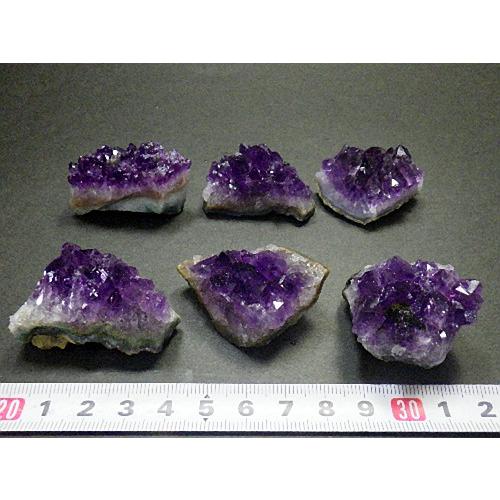 アメジストクラスター １ｋｇ ３０個セット 高品質 紫水晶 結晶 Amethyst ブラジル産 送料無料 No.３５の画像