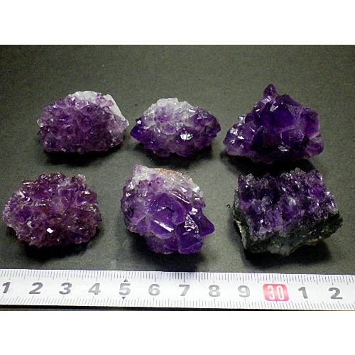 アメジストクラスター １ｋｇ ３０個セット 高品質 紫水晶 結晶 Amethyst ブラジル産 送料無料 No.３５の画像