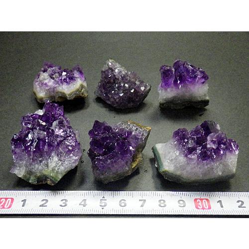 アメジストクラスター １ｋｇ ３０個セット 高品質 紫水晶 結晶 Amethyst ブラジル産 送料無料 No.３５の画像