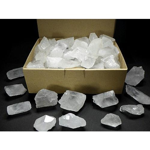 天然水晶 3kgパック クリスタルクォーツ 石英原石 厄除け 土地の
