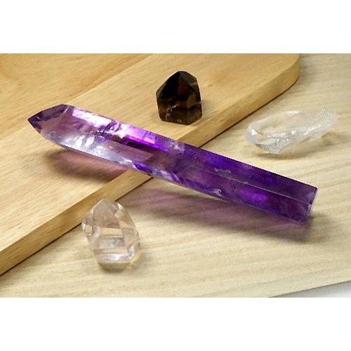 レインボー ファントム アメジスト 紫水晶 原石結晶 Amethyst レーザー