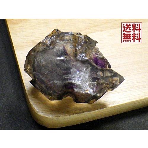 スモーキーアメジストクォーツ エレスチャル 骸骨水晶 ジャカレークォーツ ブラジル産 送料無料 No.0１