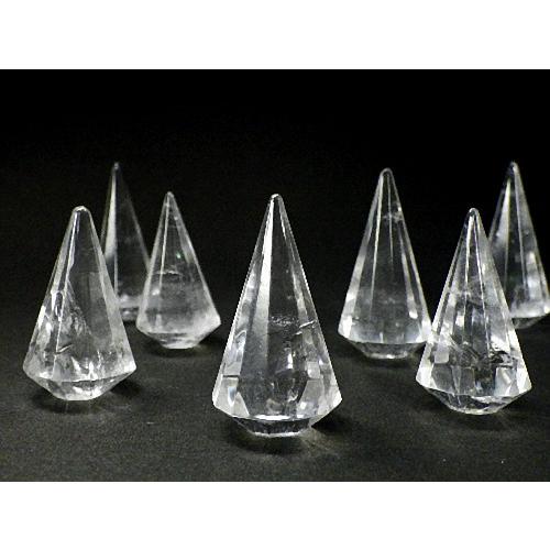 天然水晶 10個セット 多角すいポイント クリスタル クォーツ Crystal