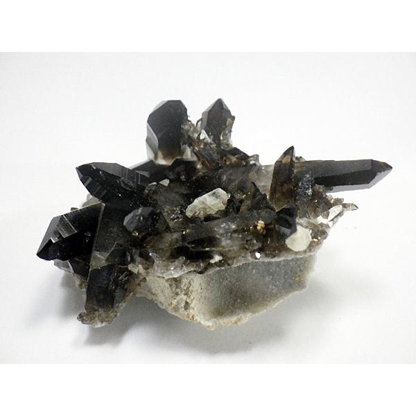 黒水晶 クラスター 台座付き スモーキークォーツ 石英 モリオン原石 高