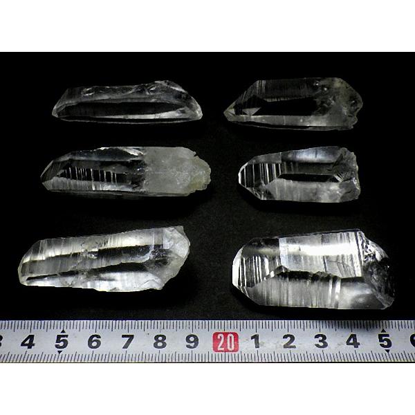 天然水晶 レムリアンシードクリスタル ６石セット １７３ｇパック レムリアンクォーツ 原石ポイント ブラジル産 送料無料 No.23_8