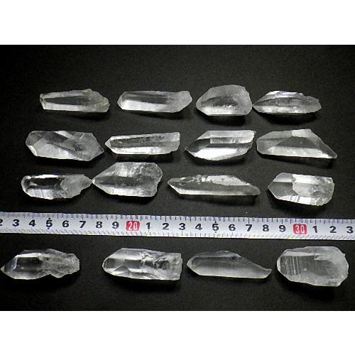 天然水晶 レムリアンシードクリスタル １６石セット ２６７ｇパック レムリアンクォーツ 原石 ブラジル産 送料無料 No.１１の画像
