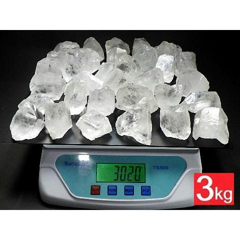 特大 天然水晶 3kgパック 1石70g〜200g クリスタルクォーツ