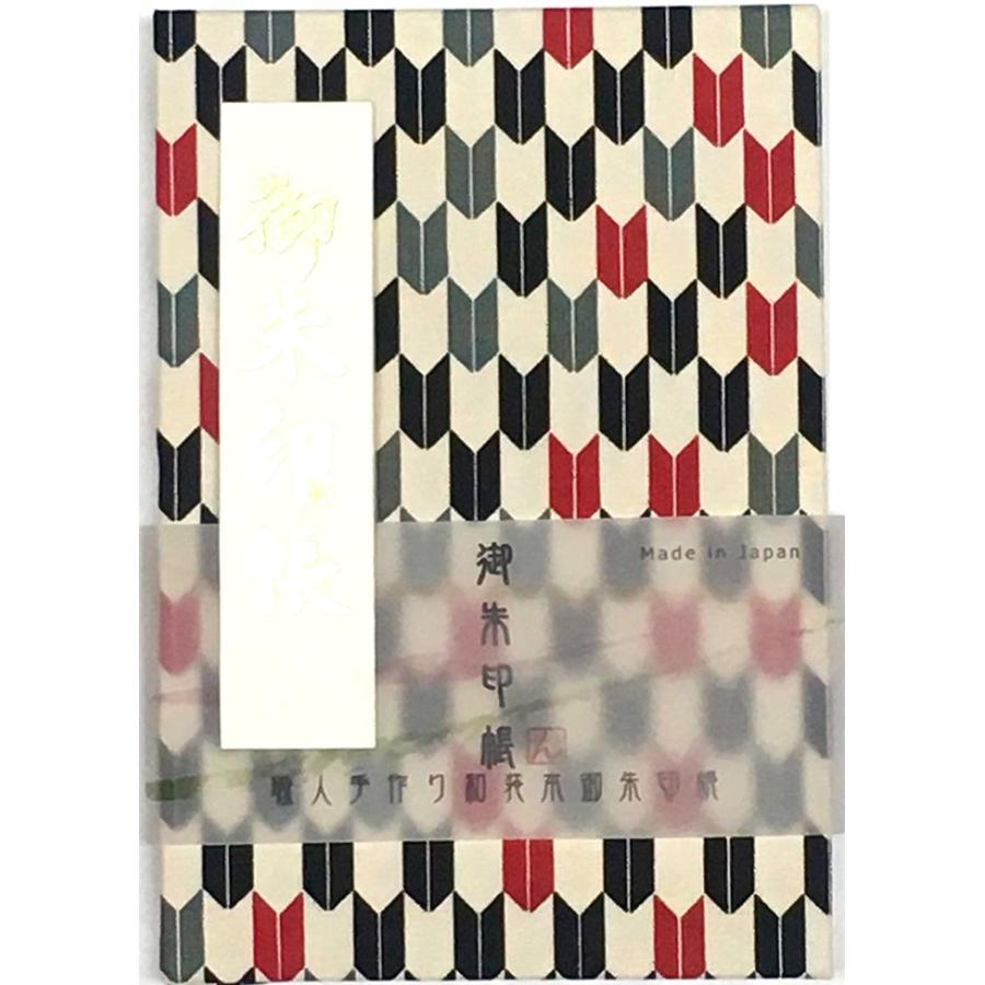 矢絣 やがすり 御朱印帳 人気ショップが最安値挑戦 黒赤 中判 7042 朱印帳 納経帳 集印帳 矢羽 おしゃれ カバー付き 蛇腹式 24山48頁 かっこいい 和柄 可愛い ギフト かわいい